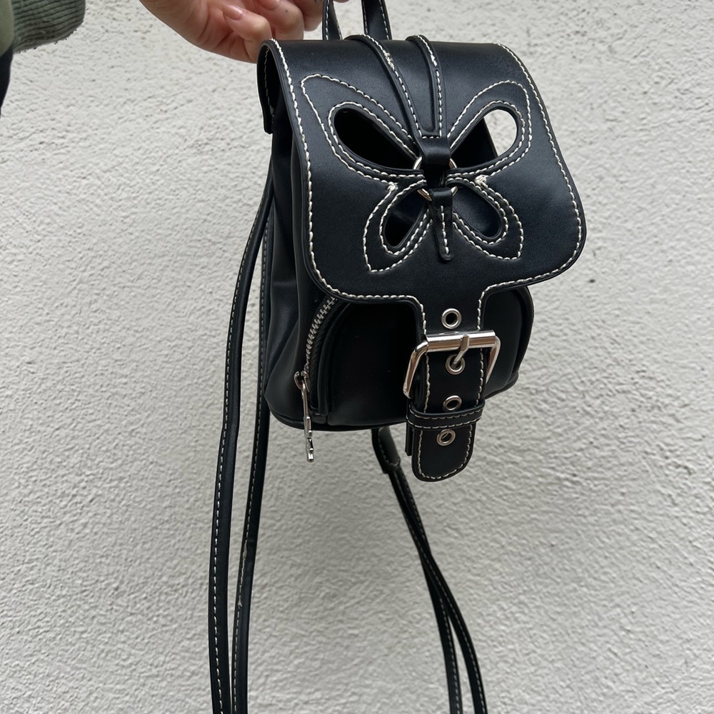 DOLLSKILL Black Butterfly Cutout Mini Backpack